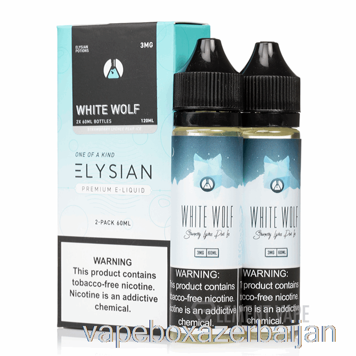 Vape Azerbaijan White Wolf - Elysian Labs - 120mL 3mg